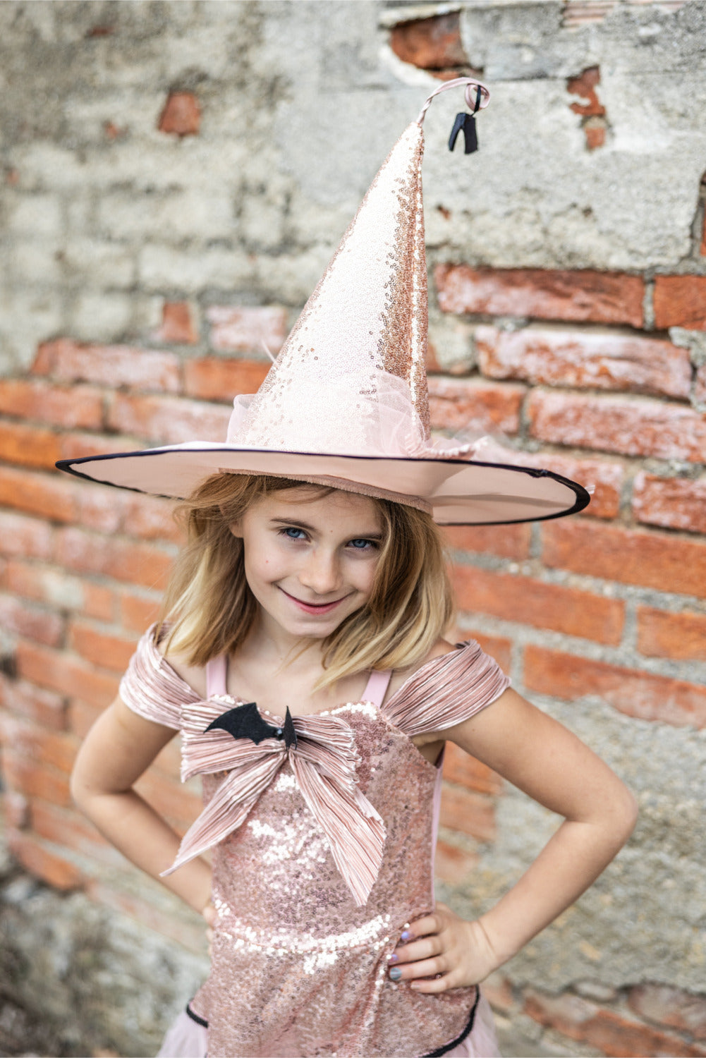 Glam Witch Dress with Hat (size 5-6)