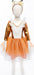 Woodland Fox Dress With Headpiece (Size 5-6)