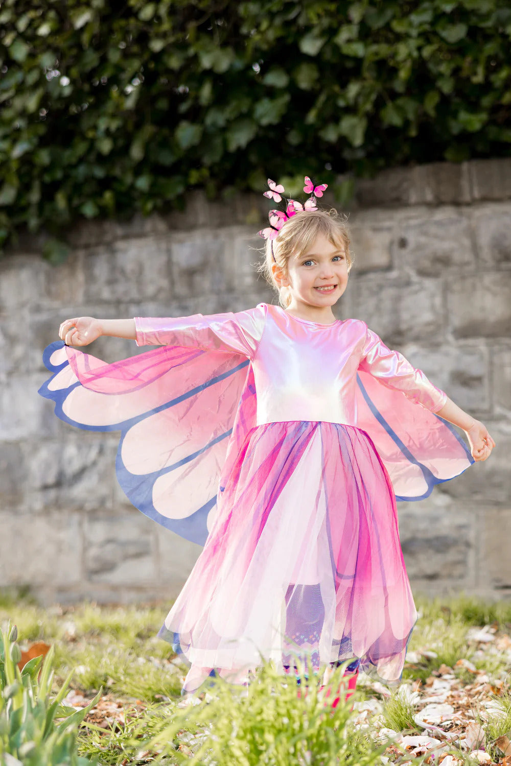 Butterfly Twirl Dress with Wings (Size 3-4)