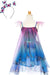 Blue Butterfly Twirl Dress with Wings and Headband (Size 3-4)