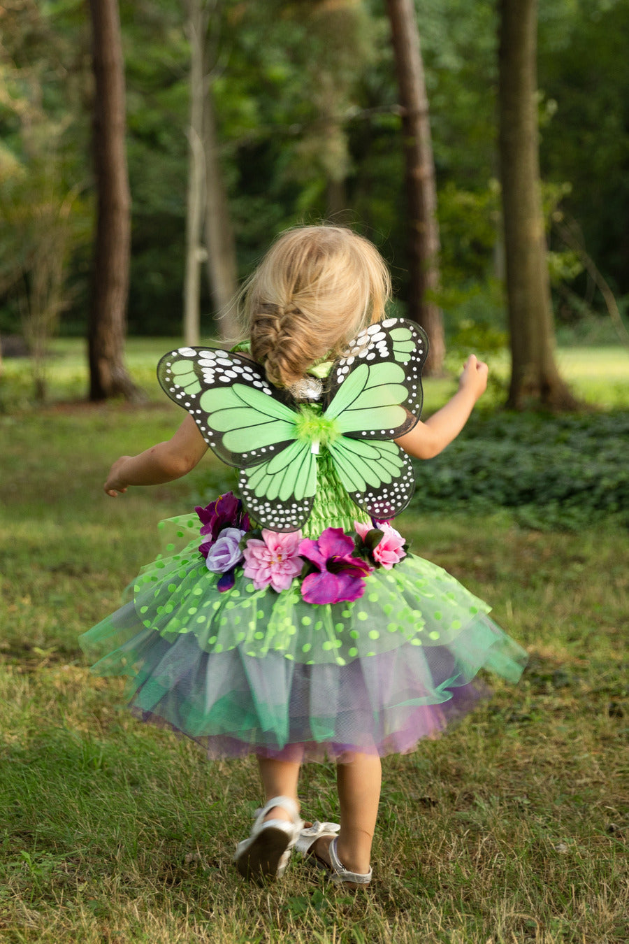 Fairy Blooms Deluxe Dress Green (Size 5-6)