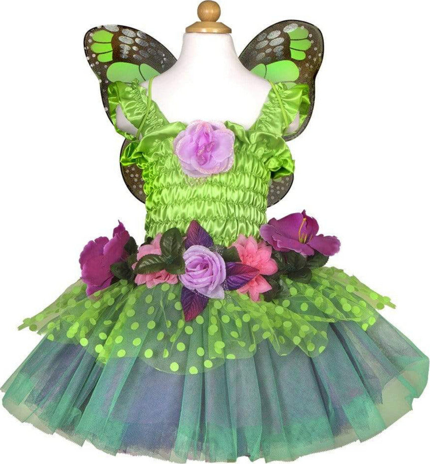 Fairy Blooms Deluxe Dress Green (Size 5-6)