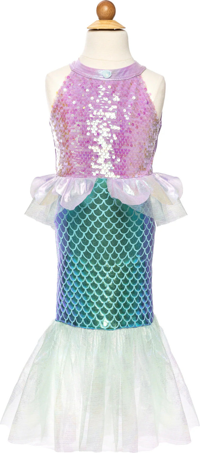 Misty Mermaid Dress, Pink/Blue (Size 5-7)