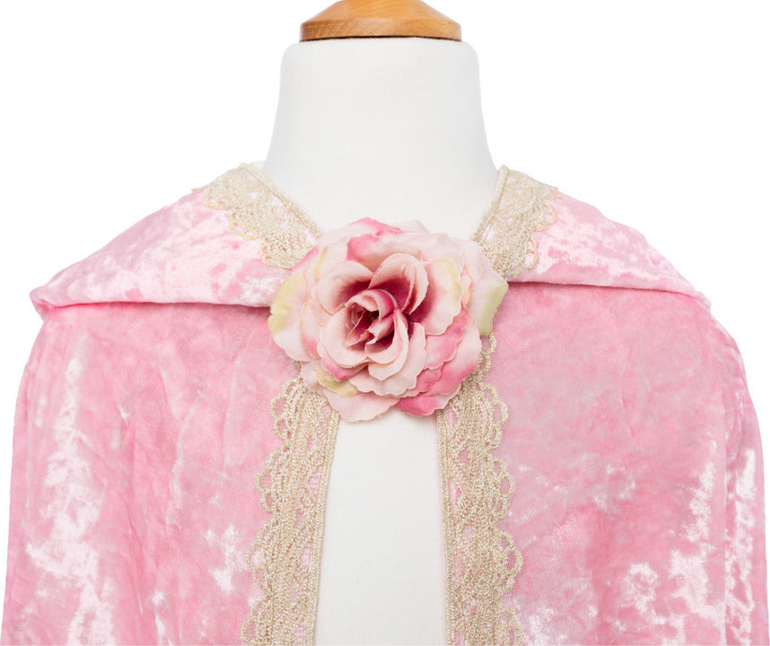 Deluxe Pink Princess Cape (Size 3-4)