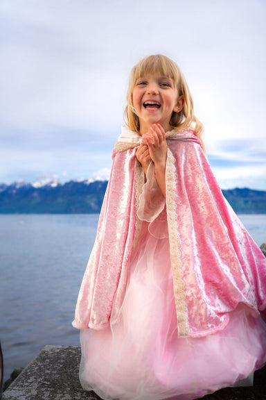 Deluxe Pink Princess Cape (Size 3-4)