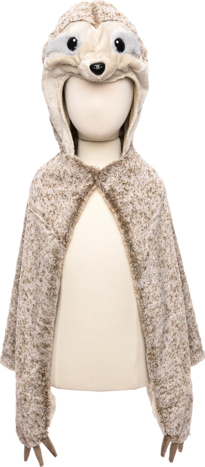 Cute & Cuddly Sloth Cape (Size 4-6)