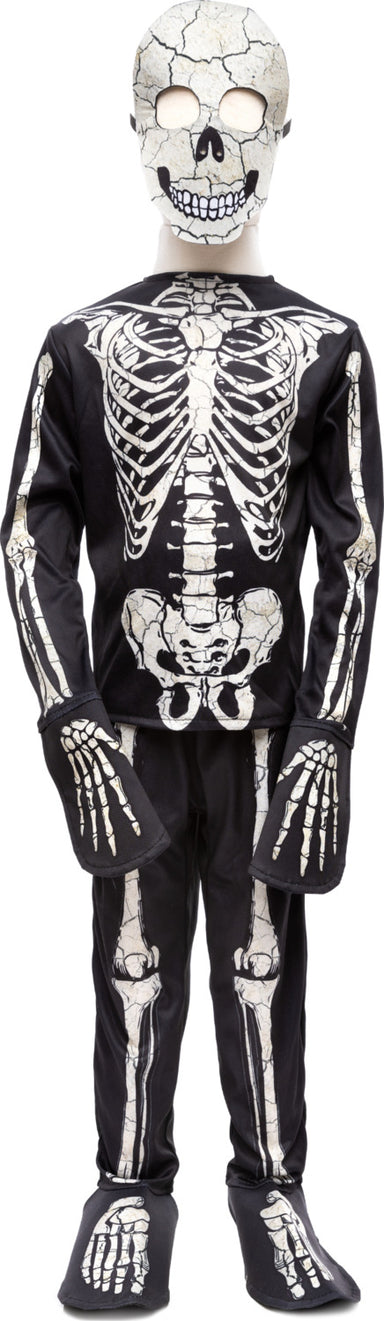 Glow in the Dark Skeleton Shirt, Pants and Mask (size 7-8)