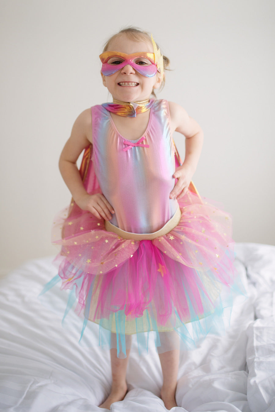 Super-duper Tutu/Cape/Mask, Pink & Gold