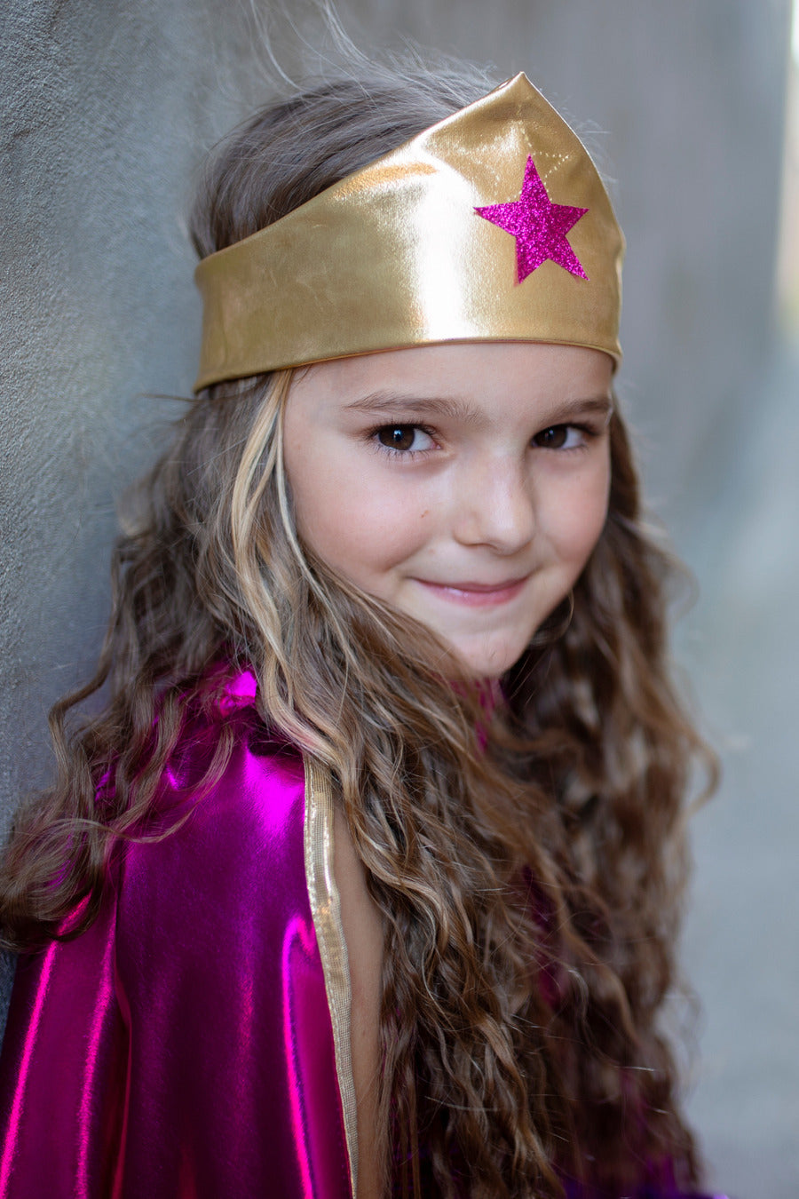 Superhero Star Dress, Cape & Headpiece