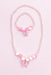 Boutique Holo Pink Crystal Necklace