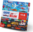 48-pc Above & Below Puzzle - Things that Go