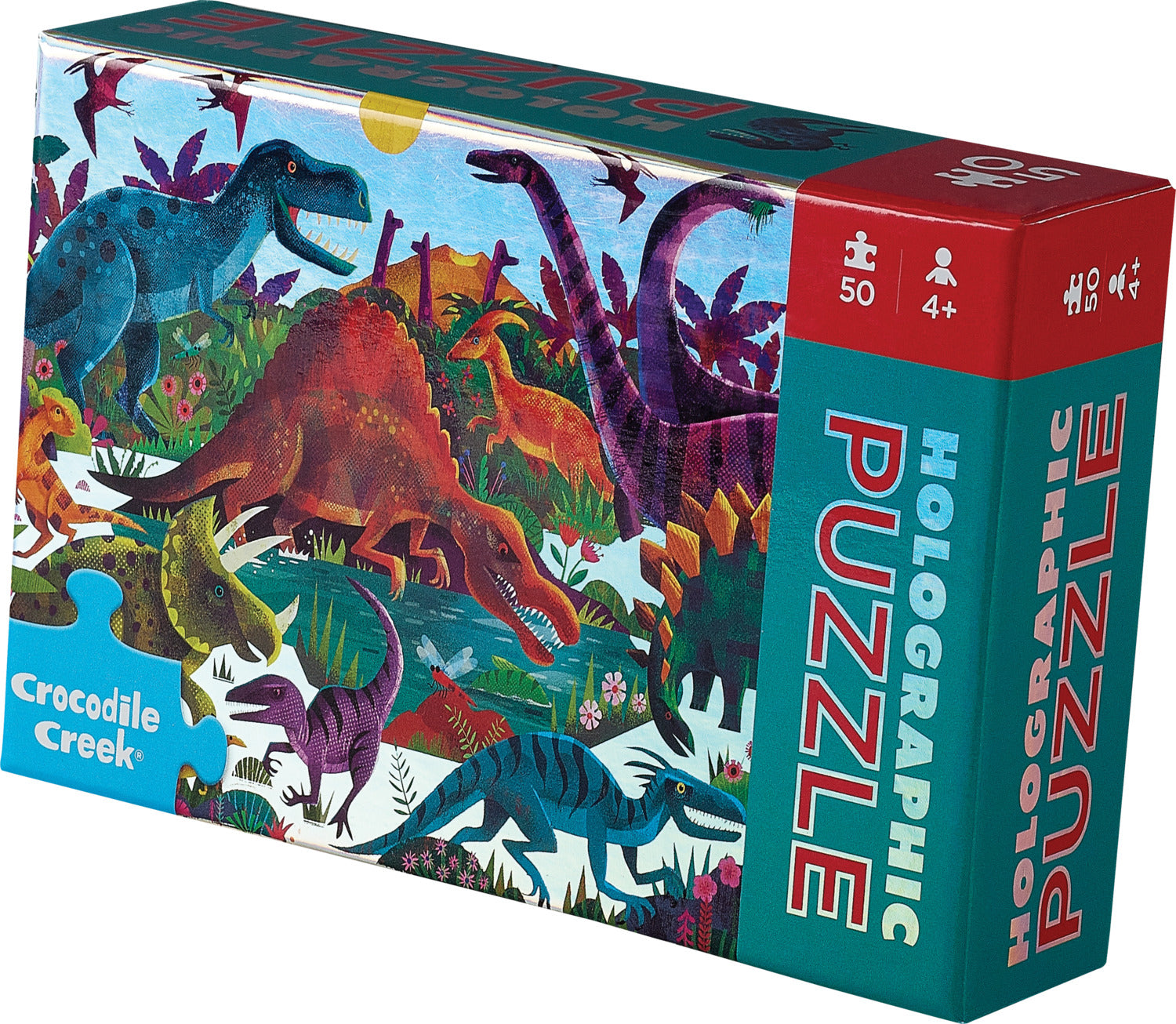 50 Pc HoloPuzzle - Dinosaurs