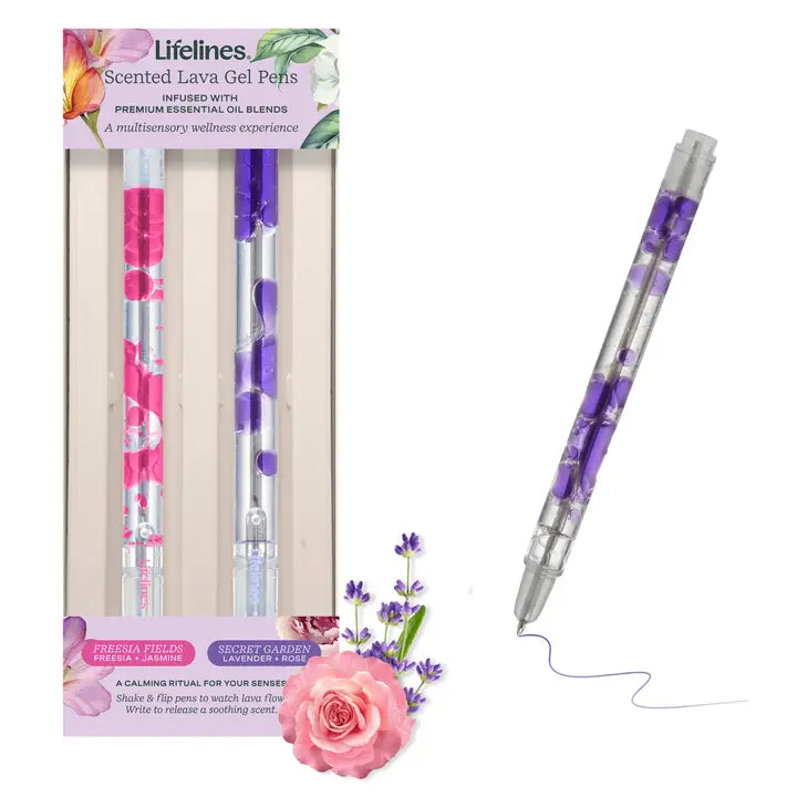 Scented Lava Pen Set Pink/purple
