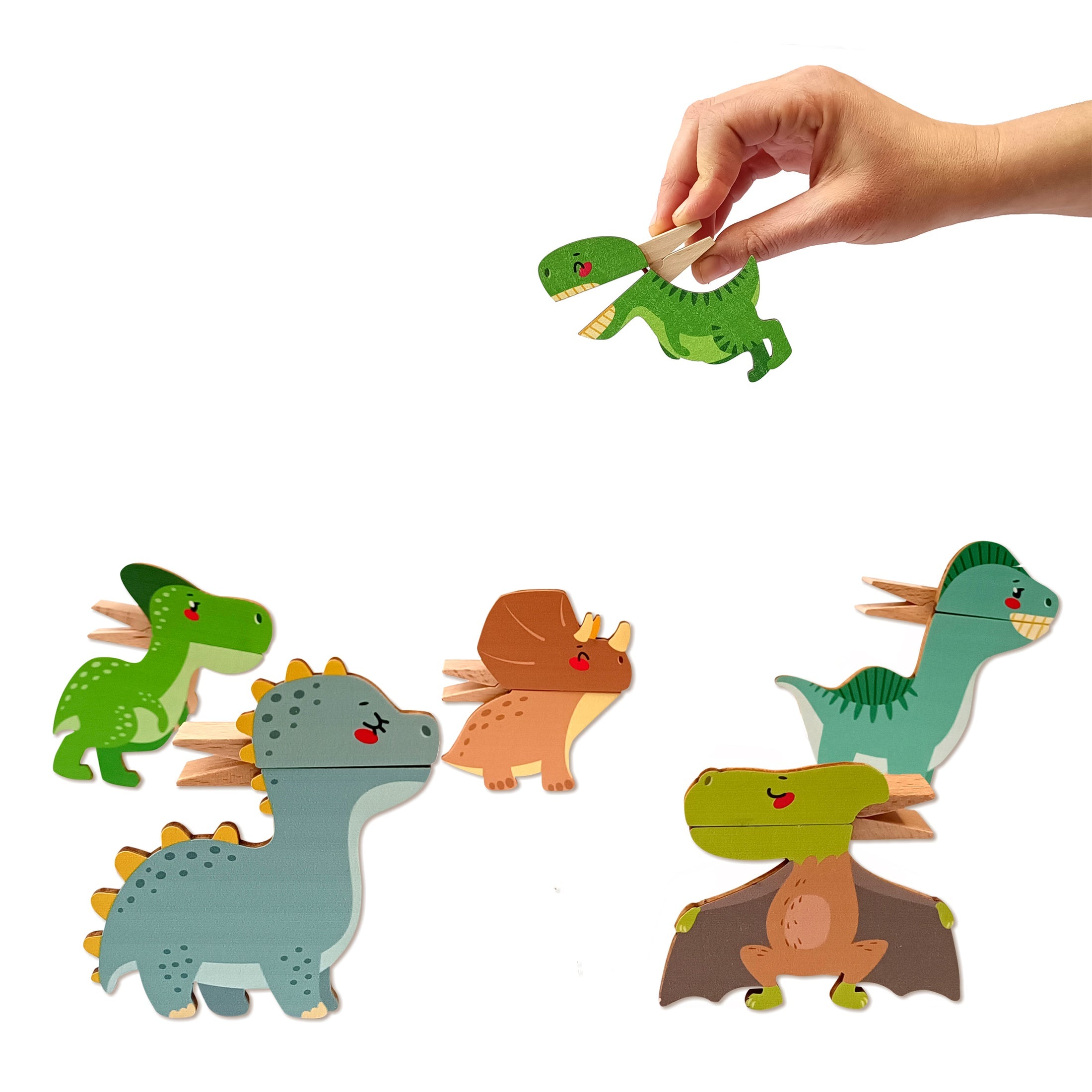 Clothespin Puppets Dinosaurs