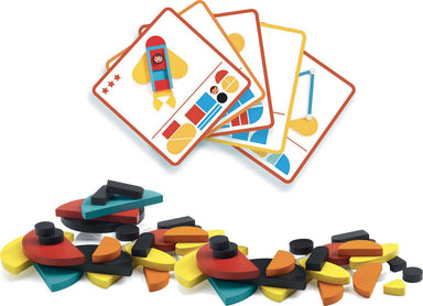 Ze Geovroom Wooden Block Tanagram Set