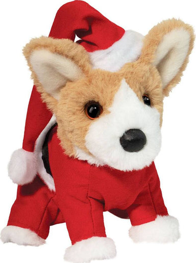 Mini Soft Corgi in Santa Suit