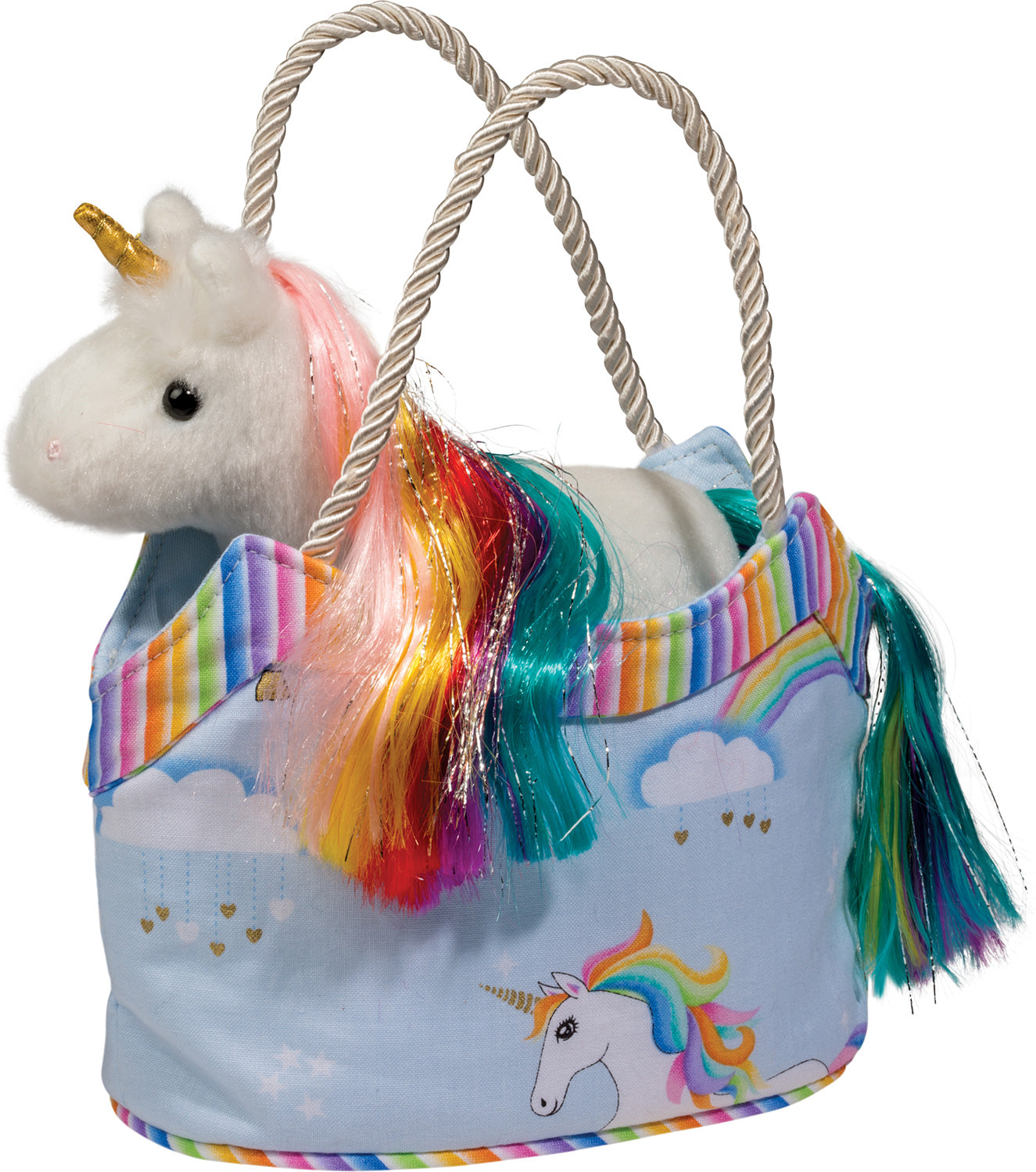 Rainbow Sky Sassy Sak with Unicorn