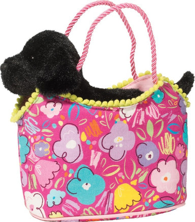 Flower Pop Sassy Sak with Black Lab