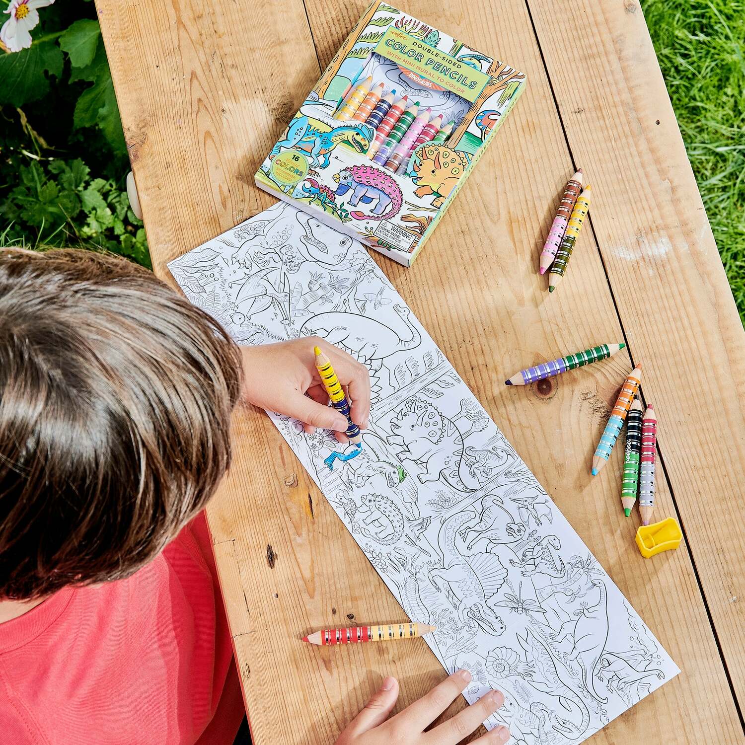 Dinosaur (biggie pencils with mini murals)