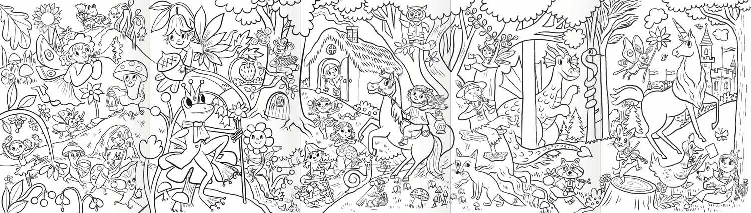 Magical Creatures (biggie pencils with mini murals)