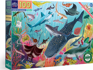 Love of Sharks 100 Piece Puzzle