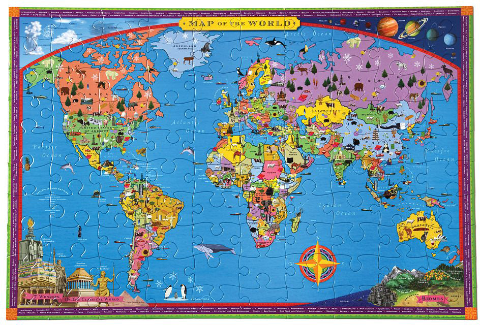 World Map (100 piece puzzles)