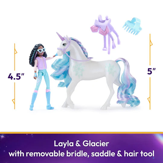 Unicorn Academy Layla & Glacier Set