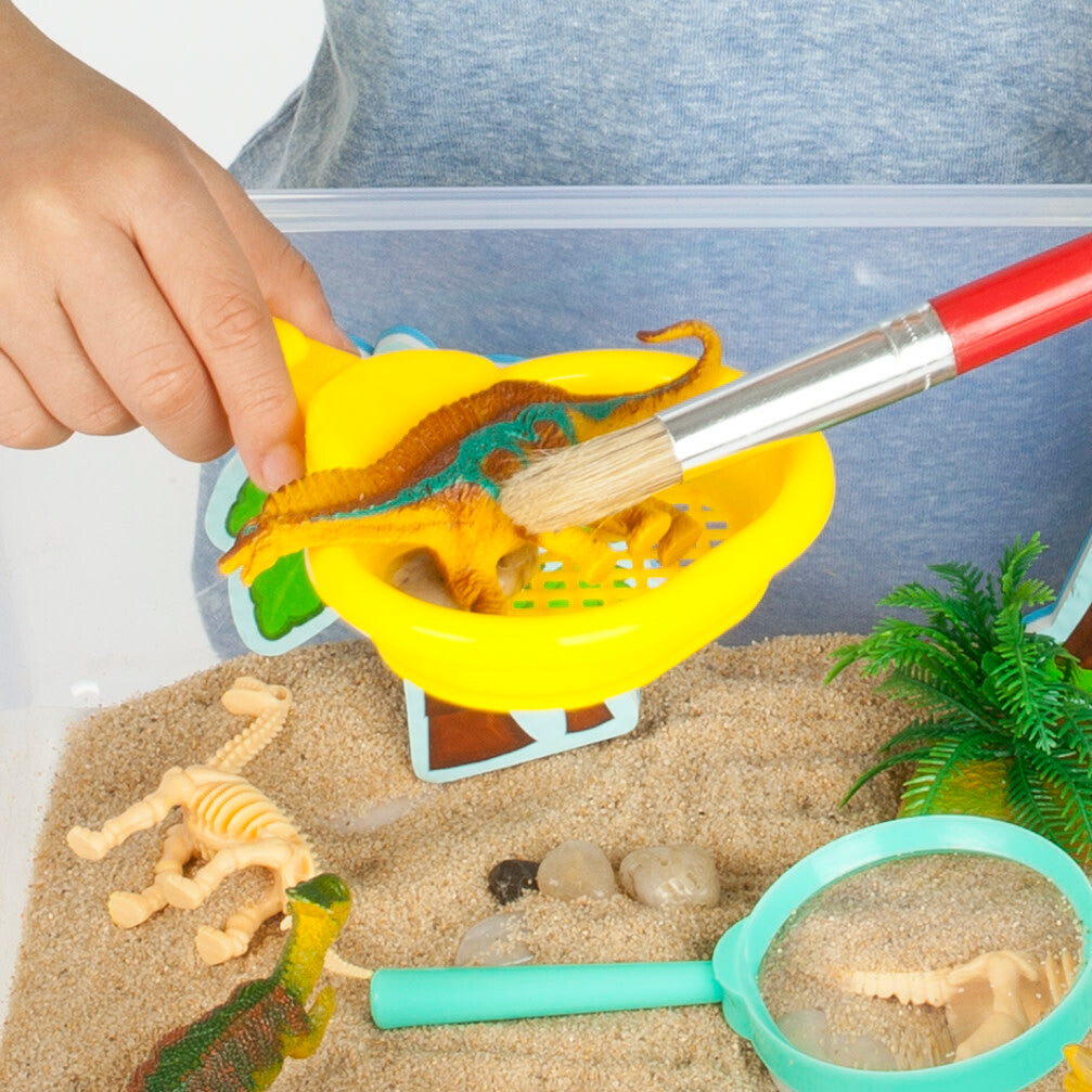 Sensory Bin Dinosaur Dig