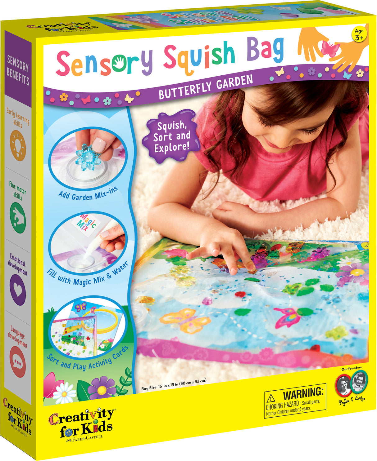 Sensory Squish Bag Butterfly Garden CS/6