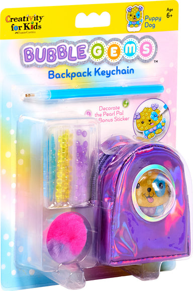 Bubble Gems Keychain Puppy Dog