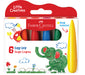 Little Creatives 6 Easy Grip Finger Crayons