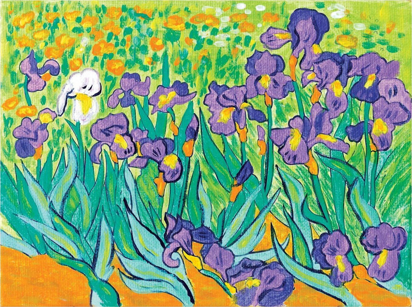 Paint by Number Museum Series – Irises