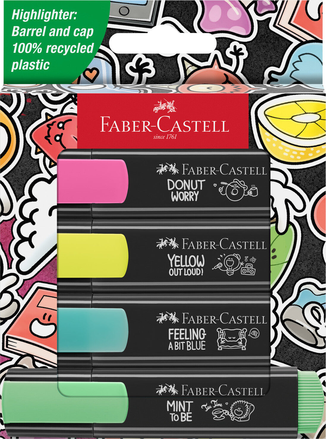 4ct Textliner Graffiti highlighters