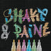 Black Edition Shake & Paint Markers - 6ct Metallic