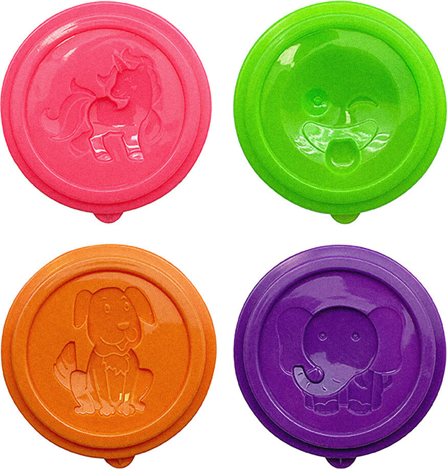 Little Creatives 4 Super Soft Modeling Dough, Neon Glitter