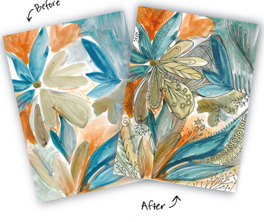 Reverse Coloring and Doodling Book Neutrals