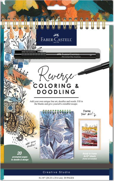 Reverse Coloring and Doodling Book Neutrals