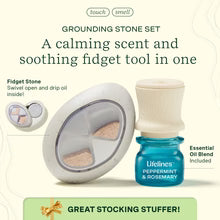 Grounding Stone & Oil Set - Peppermint & Rosemary