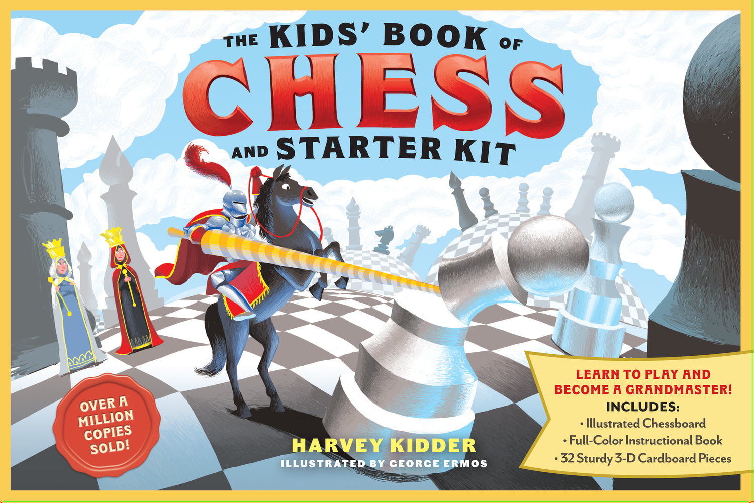 The Kids’ Book of Chess and Starter Kit: Learn to Play and Become a Grandmaster! Includes Illustrated Chessboard, Full-Color Instructional Book, and 32 Sturdy 3-D Cardboard Pieces