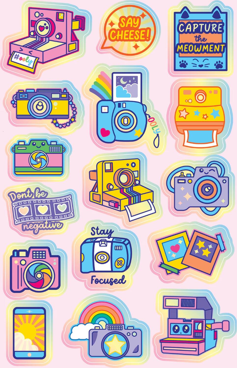 Stickiville Stickers: Cute Cameras - Standard (1 Sheet)
(Metallic Foil)
