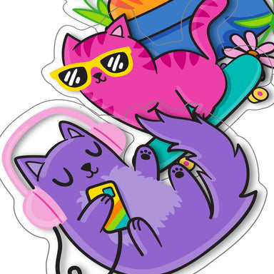 Stickiville Stickers: Silly Kitties - Vinyl (4 Die-Cut)
(Vinyl)