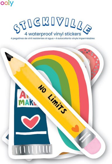 Stickiville Stickers: Art Maker - Vinyl (4 Die-Cut)
(Metallic Foil)