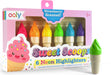 Sweet Scoops Scented Neon Highlighters - Set of 6