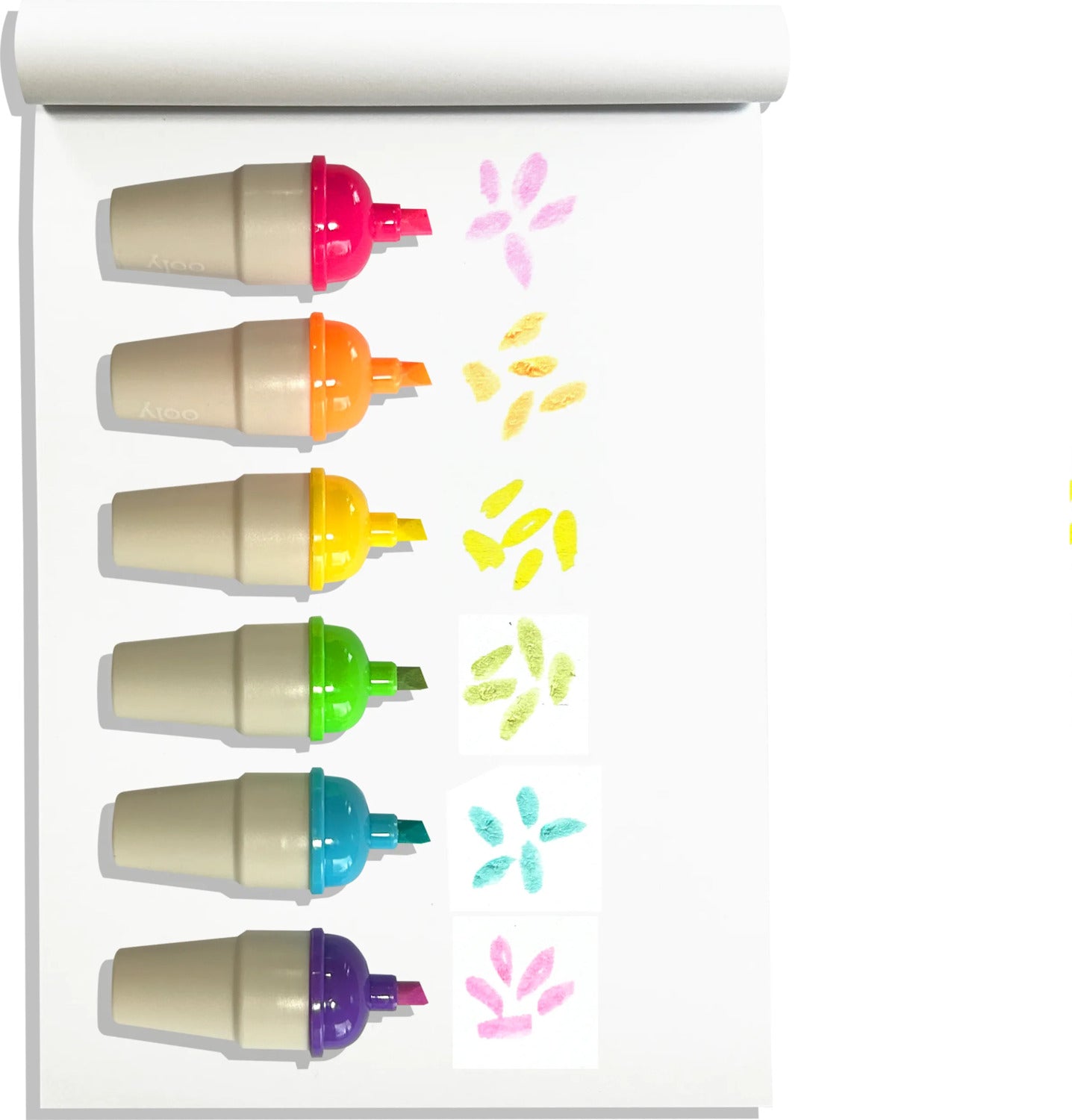 Sweet Scoops Scented Neon Highlighters - Set of 6