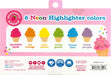 Sweet Scoops Scented Neon Highlighters - Set of 6