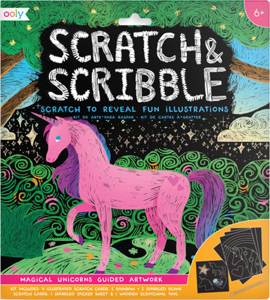 Magical Unicorn Scratch And Scribble Scratch Art Kit