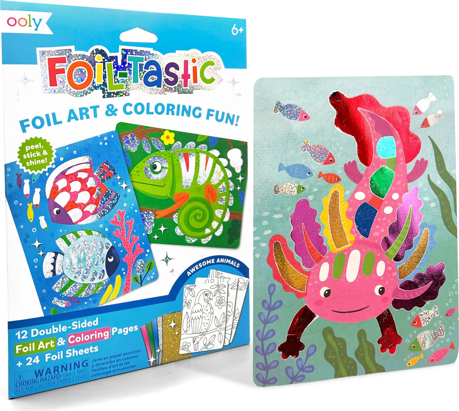 Foil-tastic Foil Art & Coloring Set - Awesome Animals