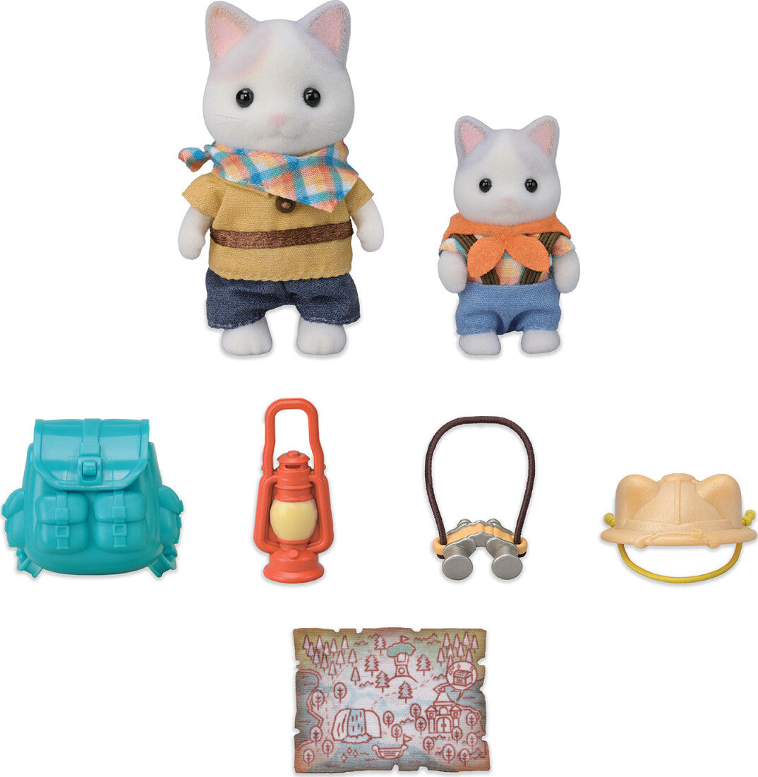 Calico Critters Exciting Exploration Set - Latte Cat Brother and Baby