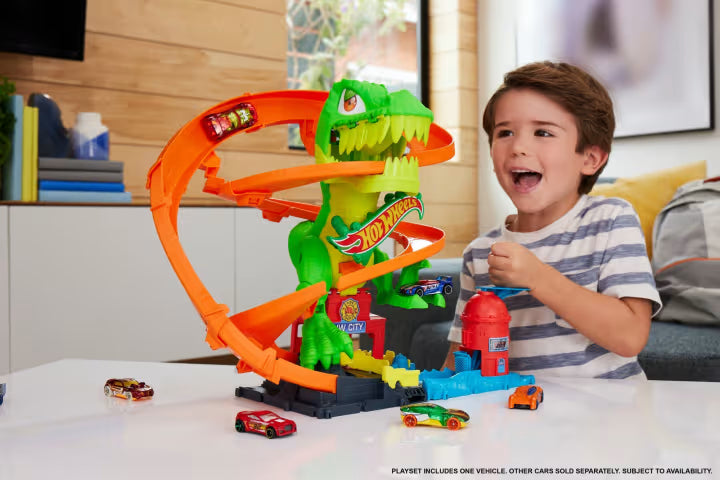 Hot Wheels City T-Rex Blaze Battle