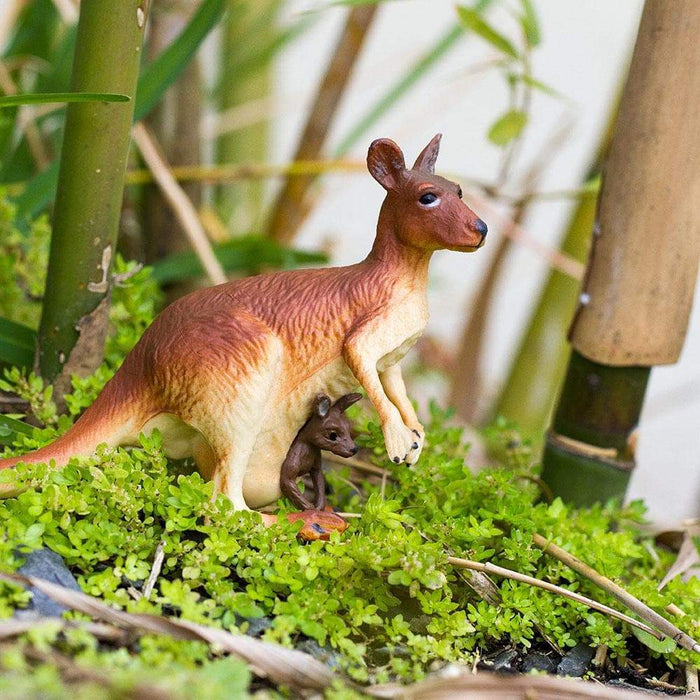 Kangaroo with Baby Figurine